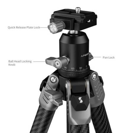 SmallRig 5478 - przenośny zestaw fotograficzny, statyw Carbon + głowica kulowa